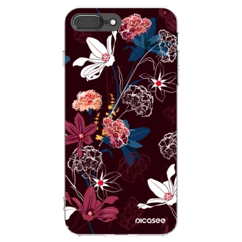 Picasee husă transparentă din silicon pentru Apple iPhone 7 Plus - Dark Meadow