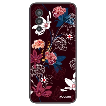 Picasee husă neagră din silicon pentru Vivo V23 5G - Dark Meadow