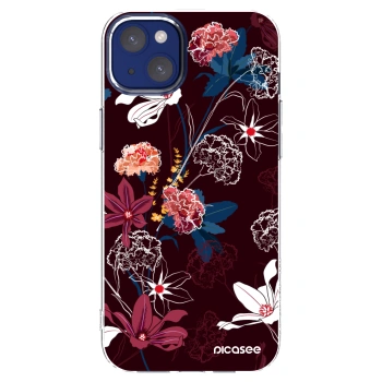 Picasee husă transparentă din silicon pentru Apple iPhone 14 Plus - Dark Meadow