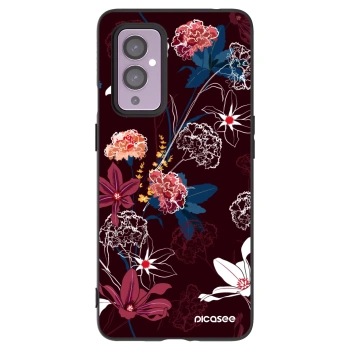 Picasee husă neagră din silicon pentru OnePlus 9 - Dark Meadow