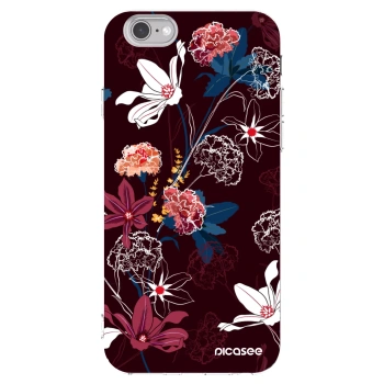 Picasee husă transparentă din silicon pentru Apple iPhone 6/6S - Dark Meadow