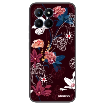 Picasee husă neagră din silicon pentru Honor 70 Lite - Dark Meadow
