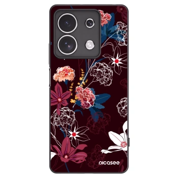 Picasee husă neagră din silicon pentru Xiaomi Redmi Note 13 4G - Dark Meadow