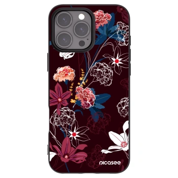 Picasee husă neagră din silicon pentru Apple iPhone 16 Pro Max - Dark Meadow