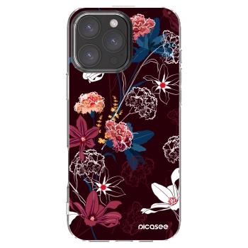 Picasee husă transparentă din silicon pentru Apple iPhone 16 Pro Max - Dark Meadow