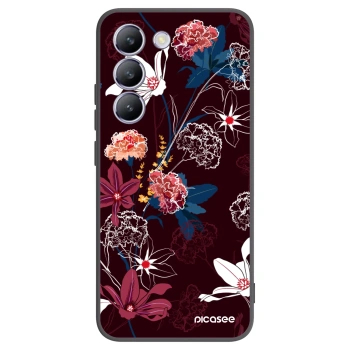 Picasee husă neagră din silicon pentru Vivo V40 SE 5G - Dark Meadow