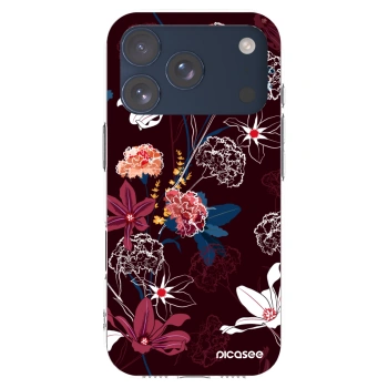 Picasee husă transparentă din silicon pentru Apple iPhone 17 Pro - Dark Meadow