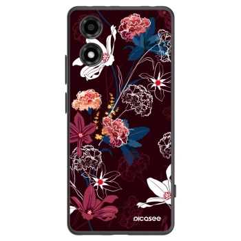 Picasee husă neagră din silicon pentru Motorola Moto E14 - Dark Meadow