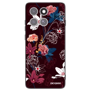 Picasee husă neagră din silicon pentru Motorola Edge 60 Fusion - Dark Meadow