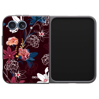 Picasee husă neagră din silicon pentru Apple iPhone Duo - Dark Meadow