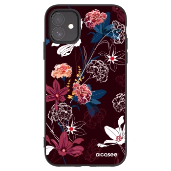 Picasee husă neagră din silicon pentru Apple iPhone 11 - Dark Meadow