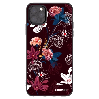 Picasee husă neagră din silicon pentru Apple iPhone 11 Pro Max - Dark Meadow