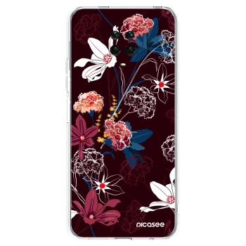 Picasee husă transparentă din silicon pentru Xiaomi Redmi Note 9 Pro - Dark Meadow