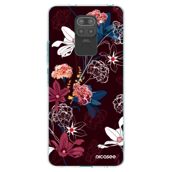 Picasee husă neagră din silicon pentru Xiaomi Redmi Note 9 - Dark Meadow