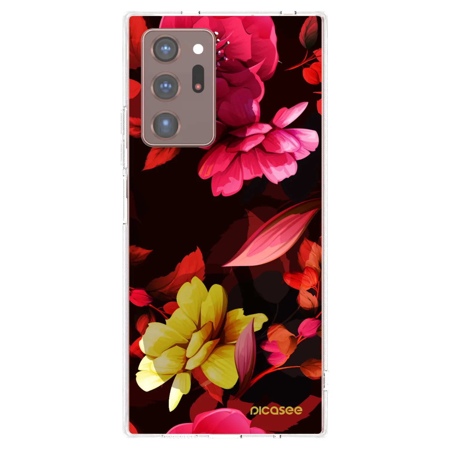 Picasee husă transparentă din silicon pentru Samsung Galaxy Note 20 Ultra - Dark Peonny