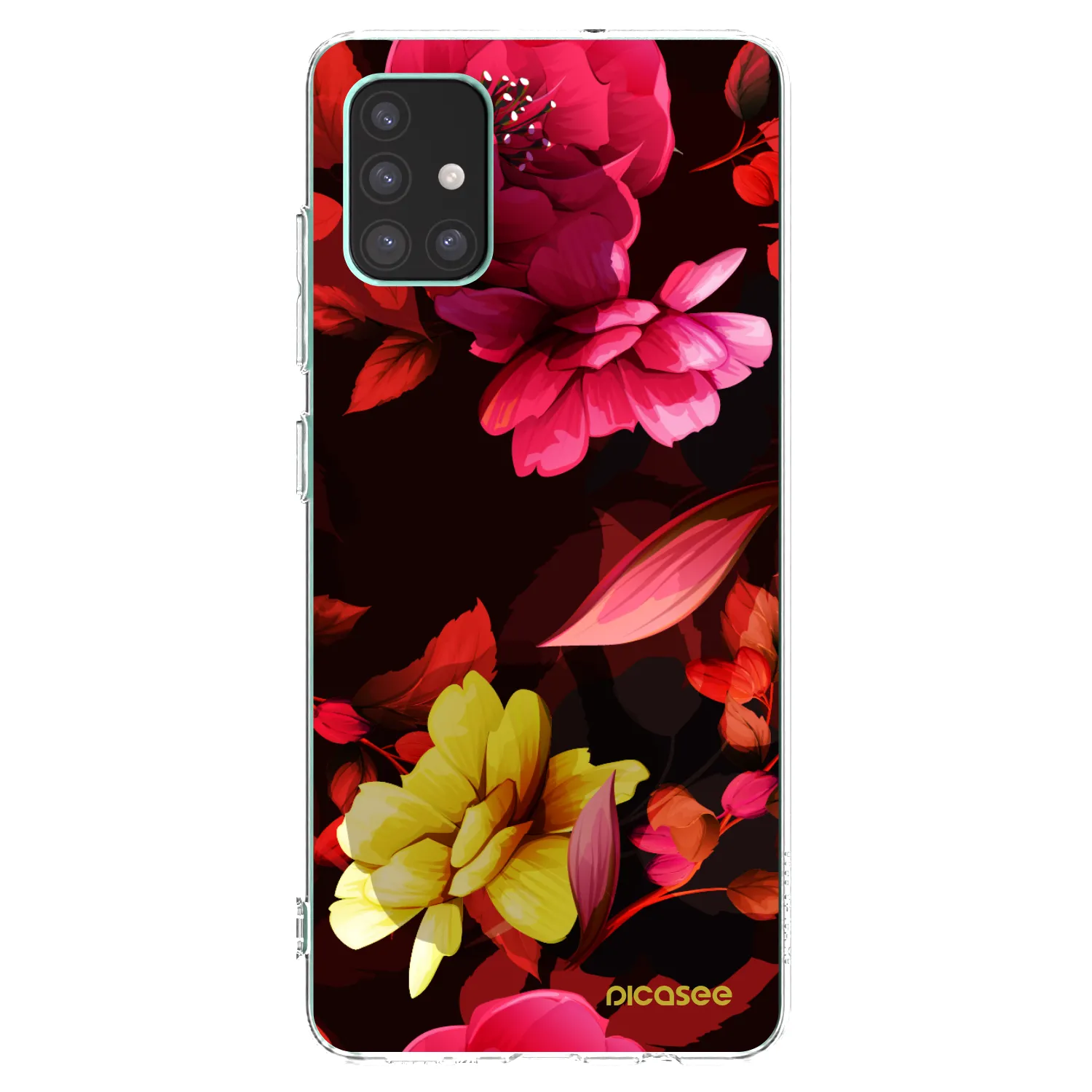 Picasee husă transparentă din silicon pentru Samsung Galaxy M51 M515F - Dark Peonny