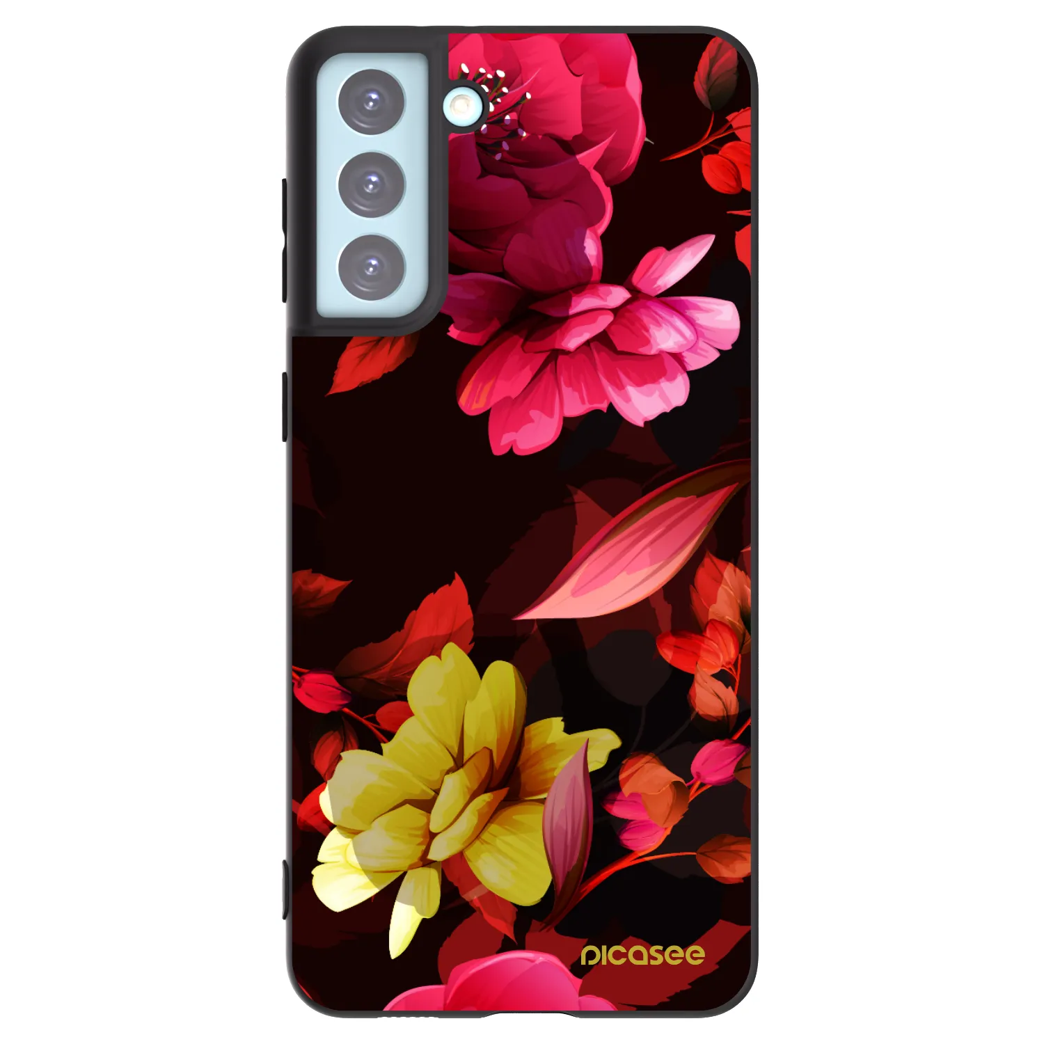 Picasee husă neagră din silicon pentru Samsung Galaxy S21+ 5G G996F - Dark Peonny