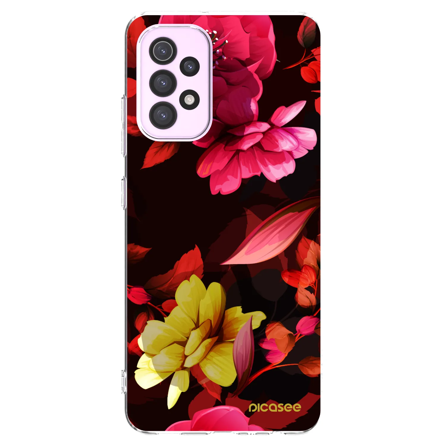 Picasee husă transparentă din silicon pentru Samsung Galaxy A32 5G A326B - Dark Peonny