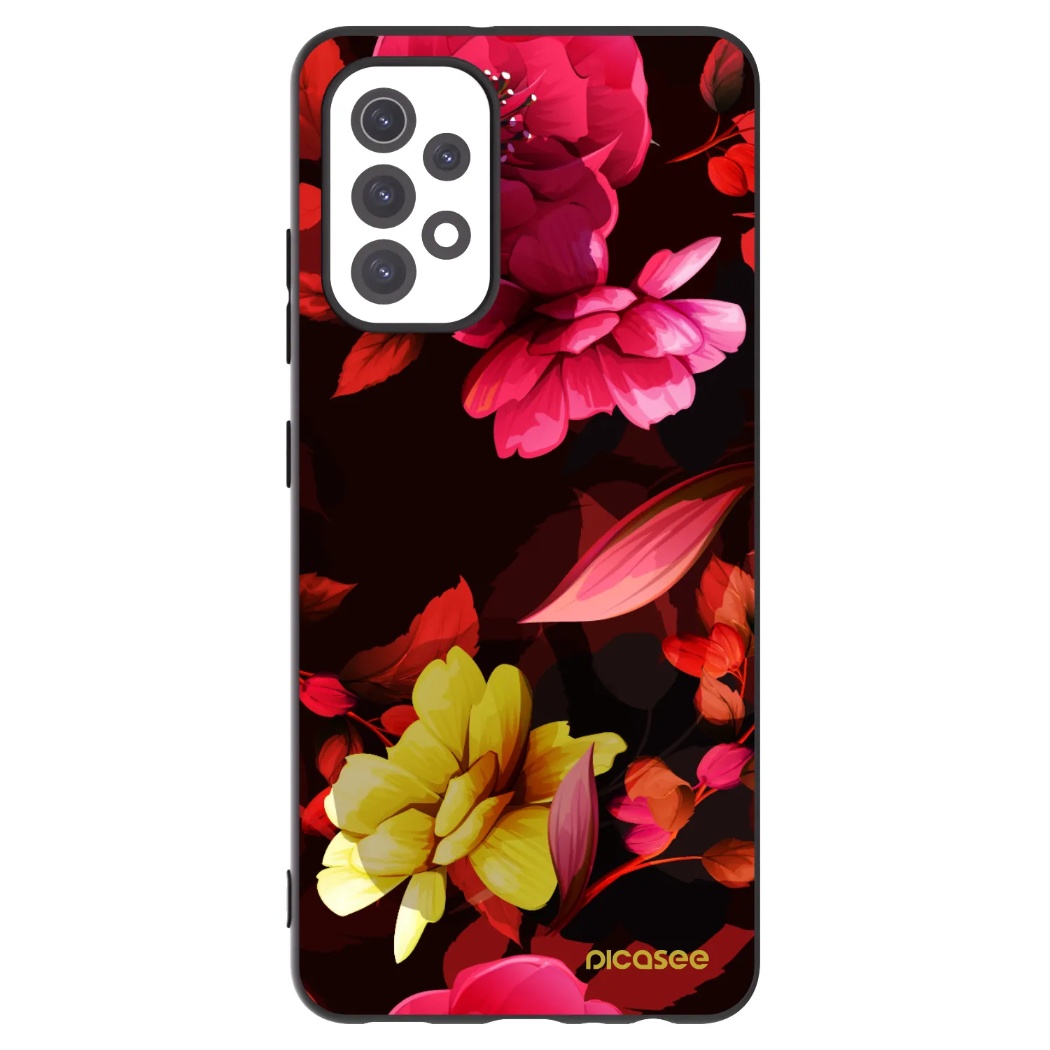 Picasee husă neagră din silicon pentru Samsung Galaxy A32 5G A326B - Dark Peonny