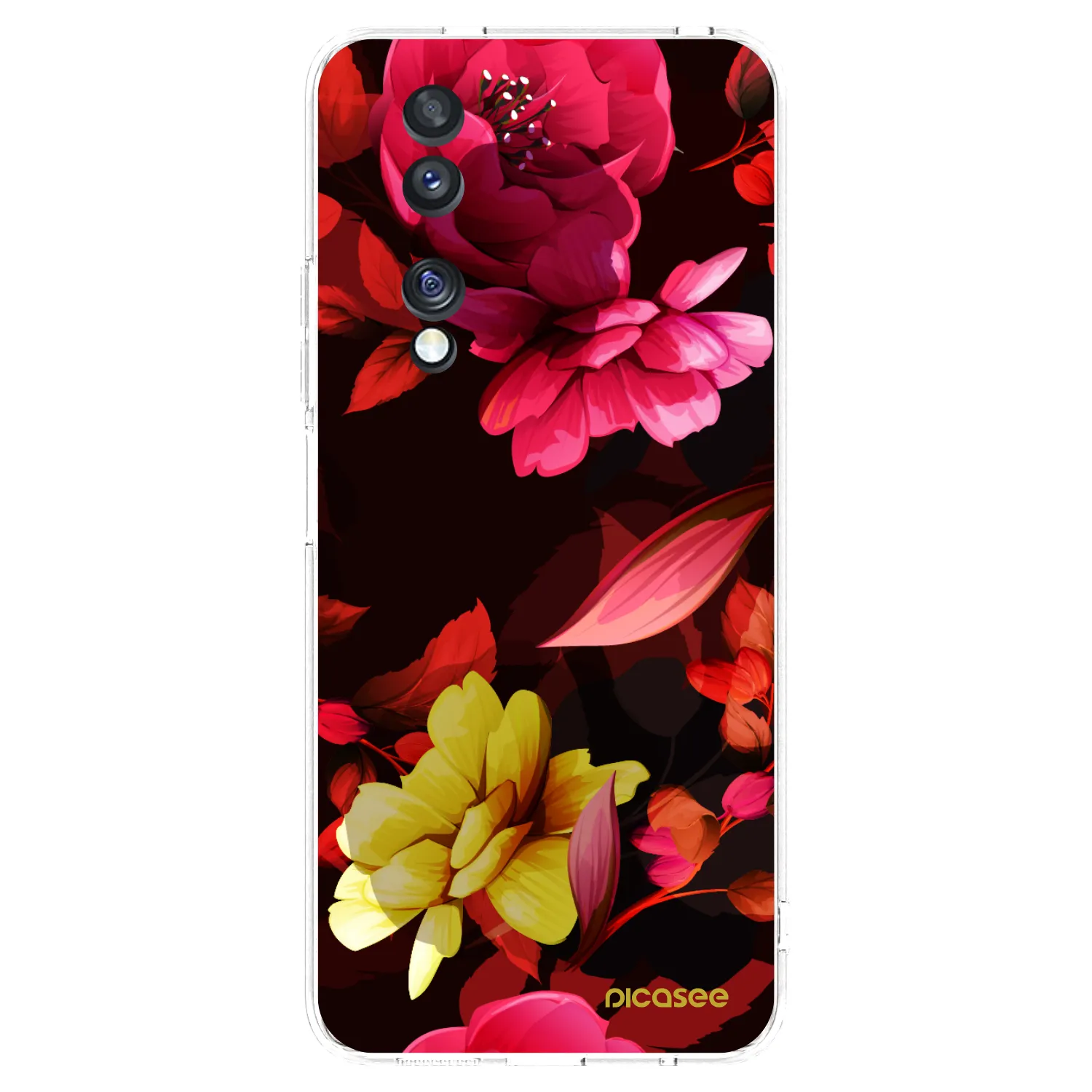 Picasee husă transparentă din silicon pentru Honor 70 - Dark Peonny