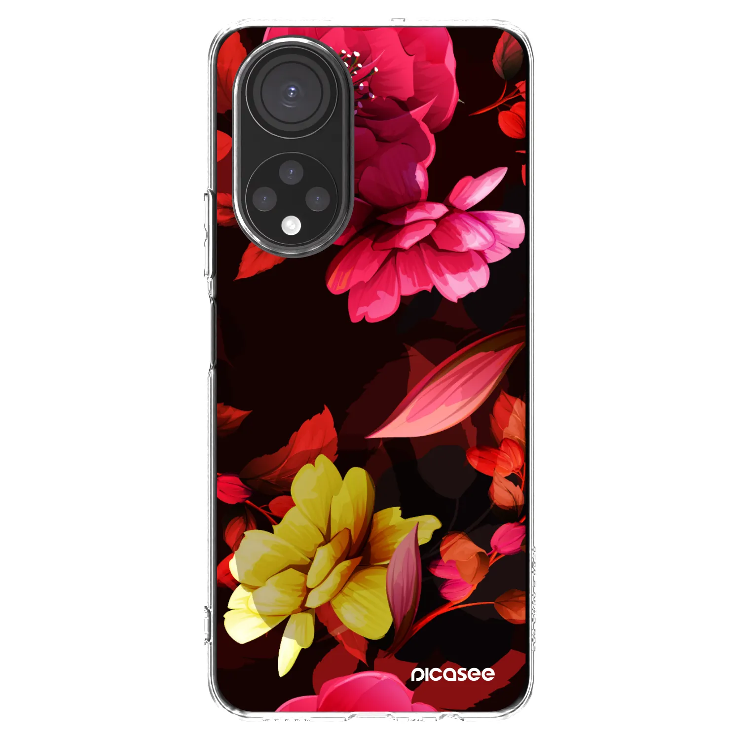 Picasee husă transparentă din silicon pentru Honor X7 - Dark Peonny