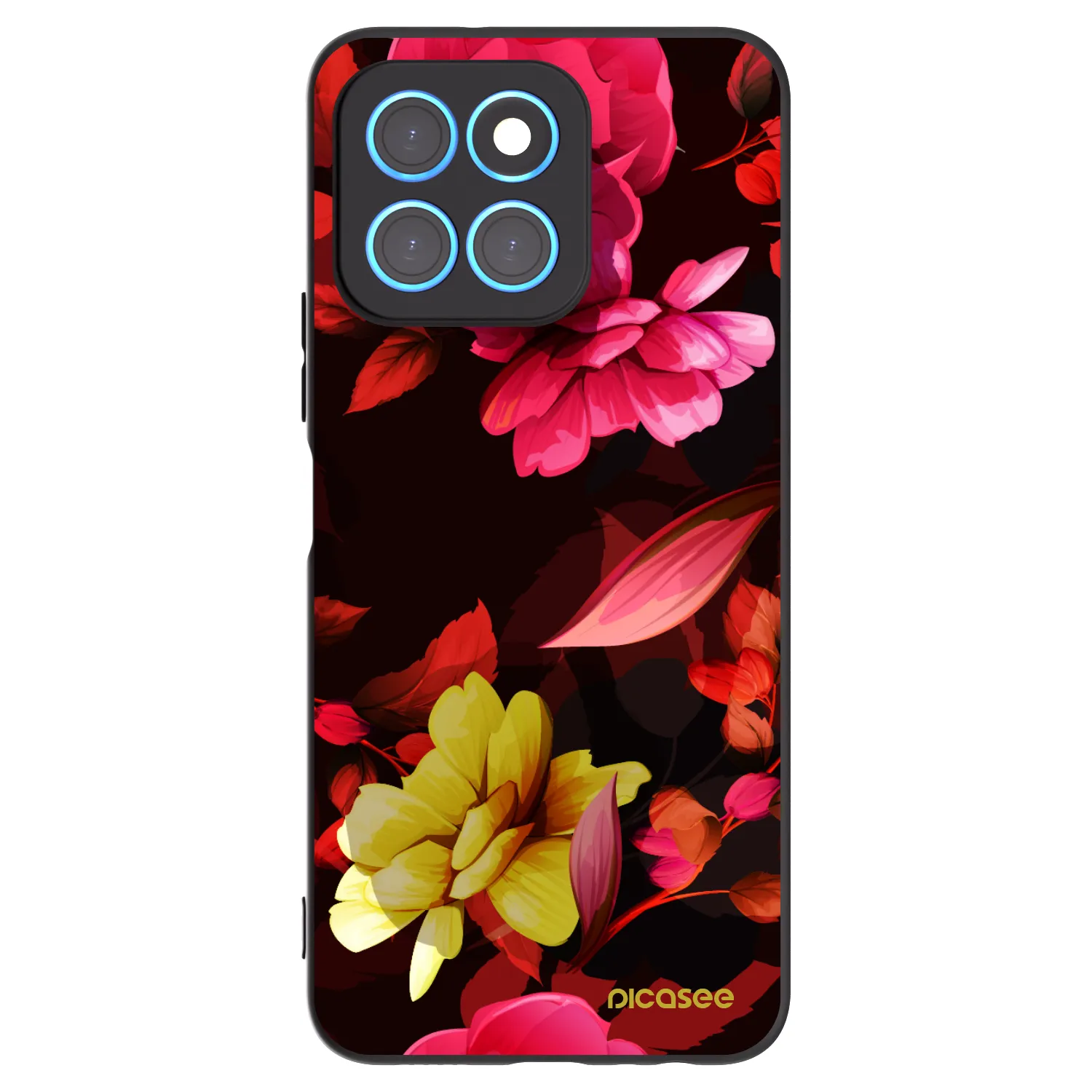 Picasee husă neagră din silicon pentru Honor X6 - Dark Peonny