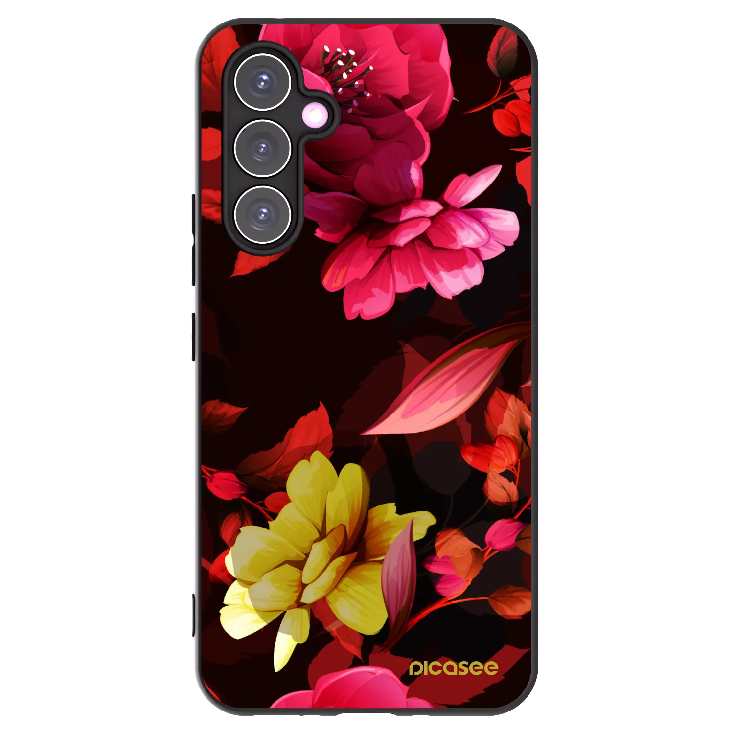 Picasee husă neagră din silicon pentru Samsung Galaxy A54 5G A546B - Dark Peonny