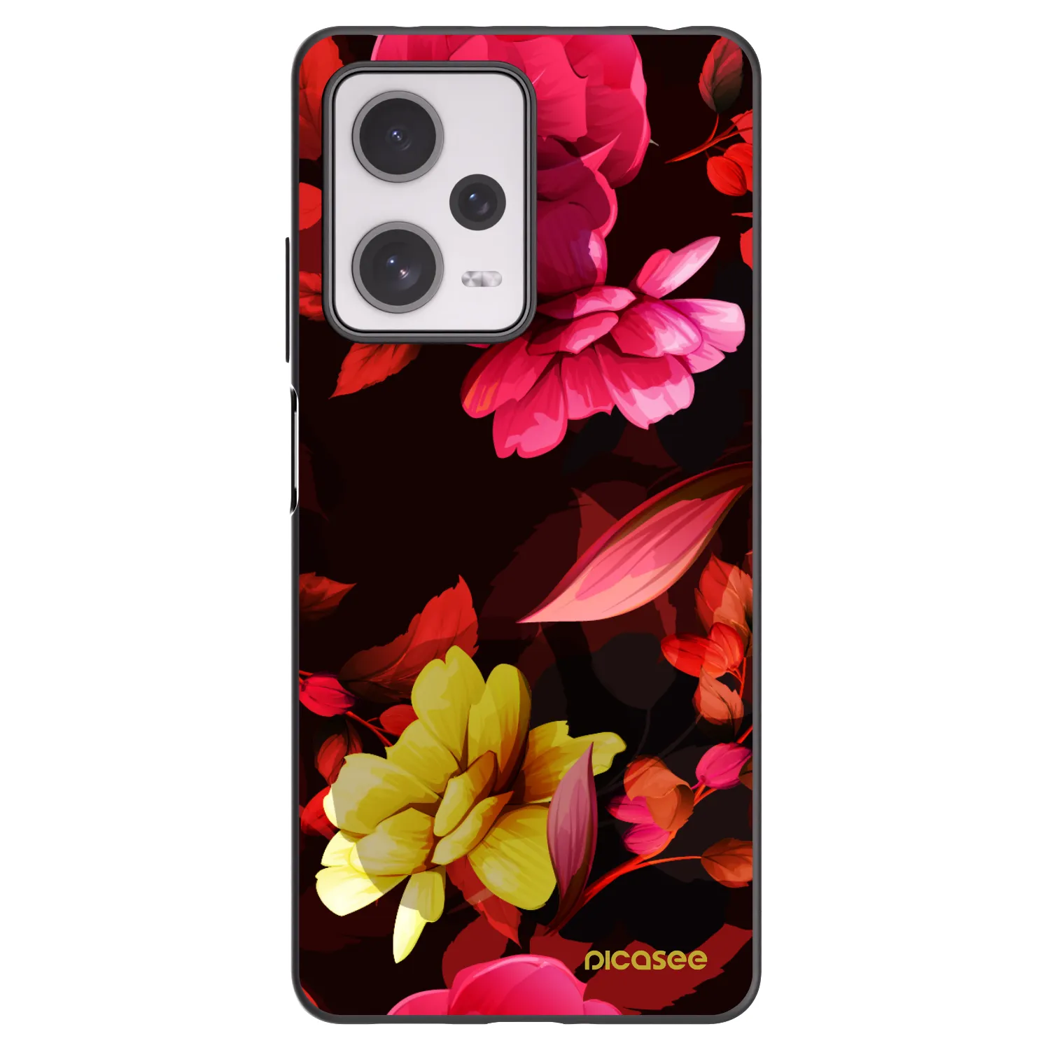 Picasee husă neagră din silicon pentru Xiaomi Redmi Note 12 Pro+ 5G - Dark Peonny