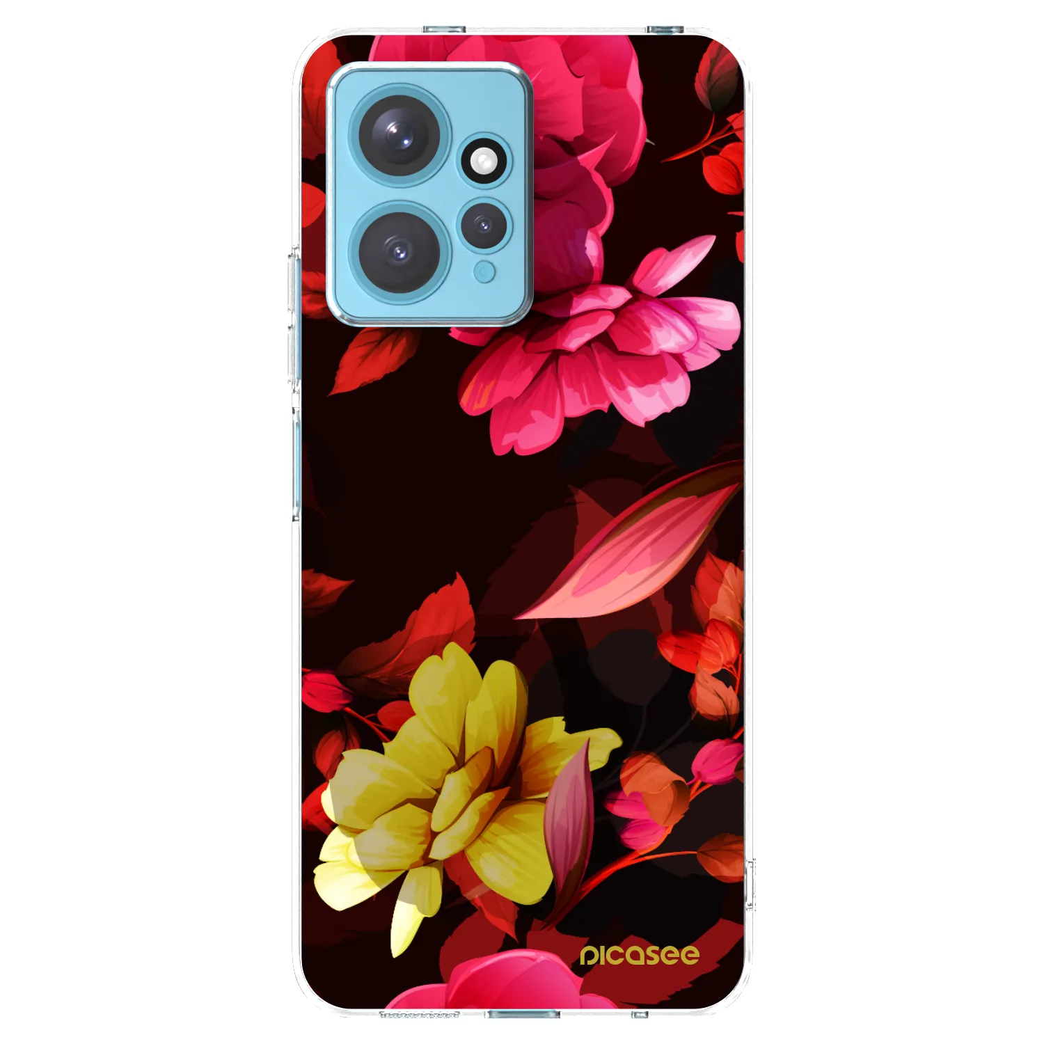 Picasee husă transparentă din silicon pentru Xiaomi Redmi Note 12 4G - Dark Peonny