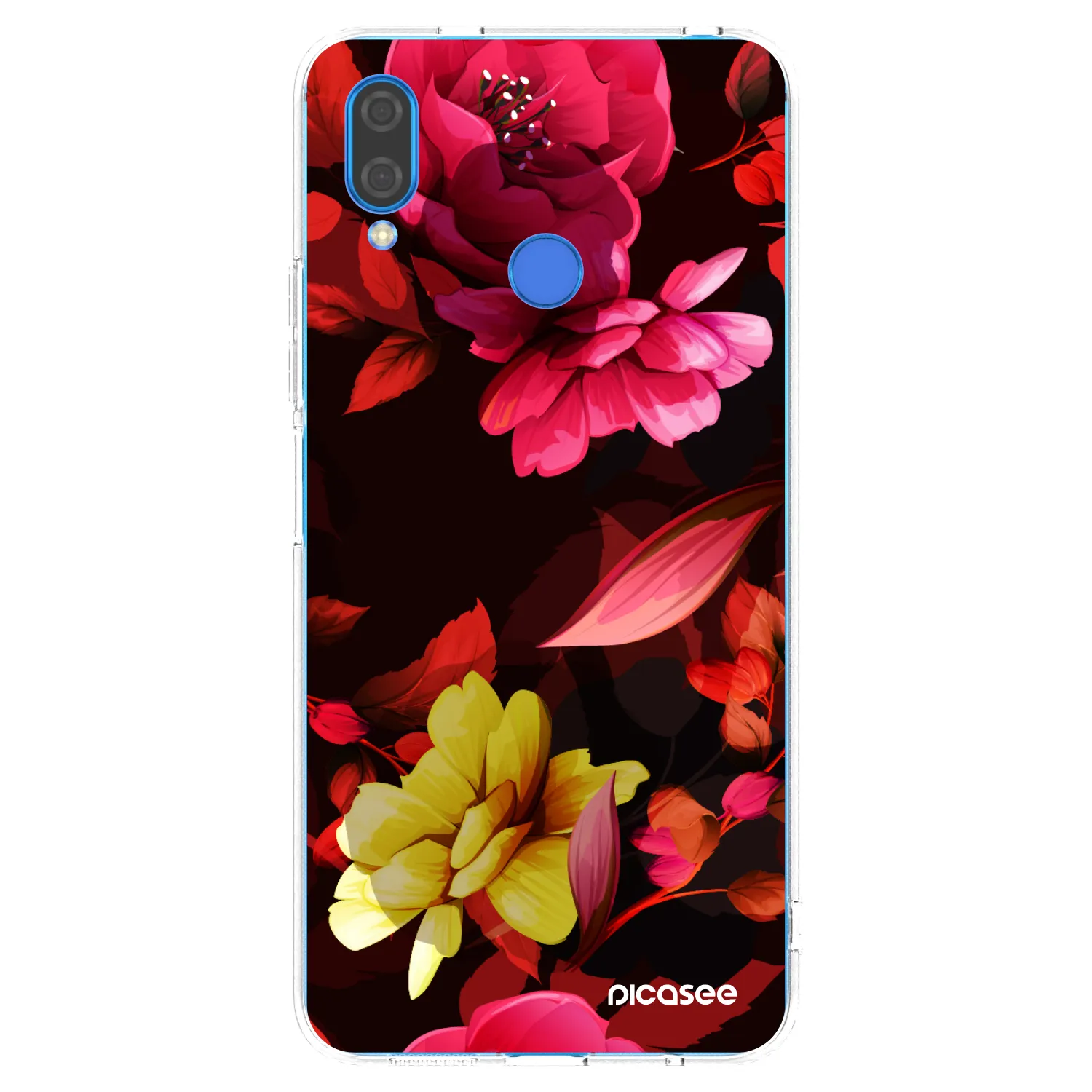 Picasee husă transparentă din silicon pentru Huawei Nova 3i - Dark Peonny