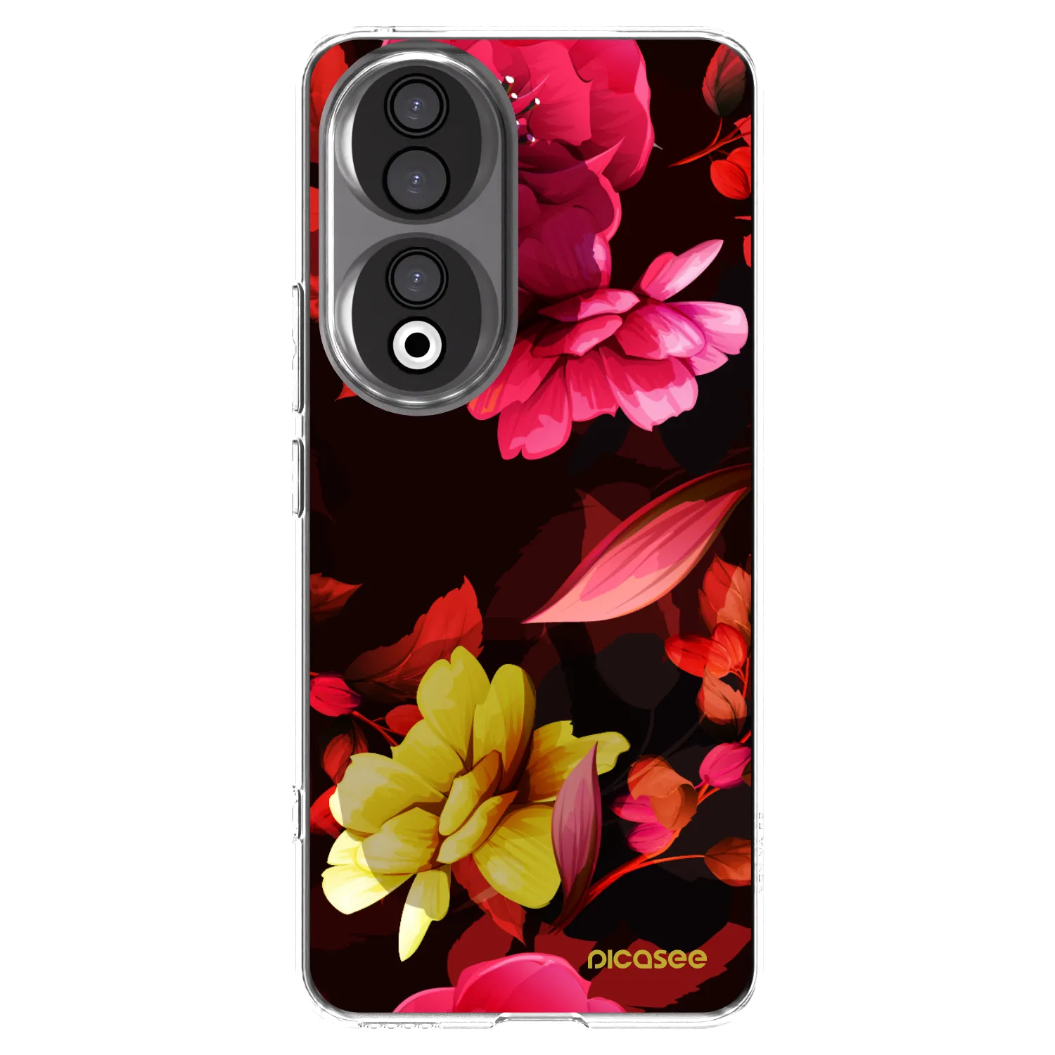 Picasee husă transparentă din silicon pentru Honor 90 5G - Dark Peonny