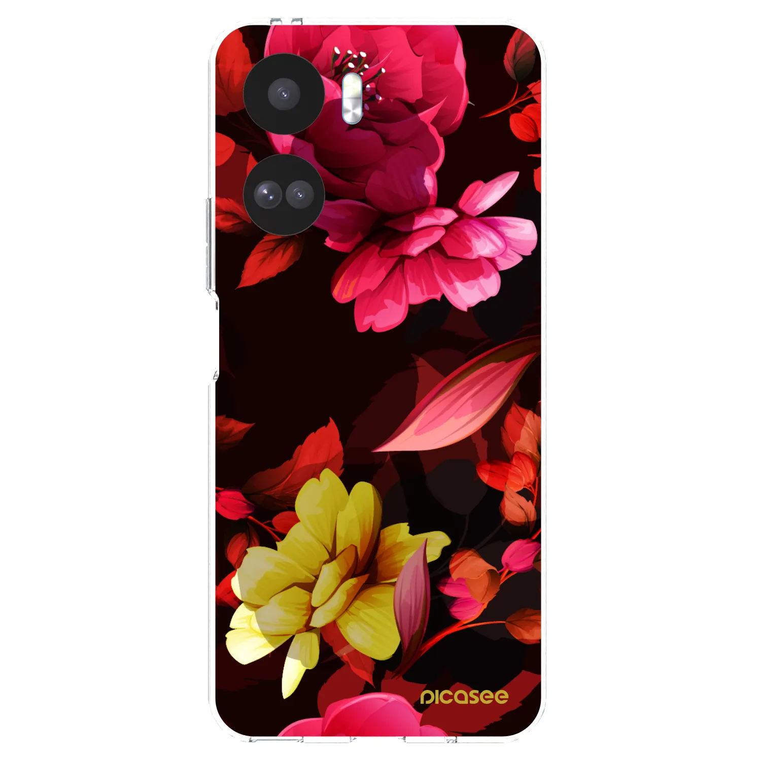 Picasee husă transparentă din silicon pentru Honor 90 Lite 5G - Dark Peonny