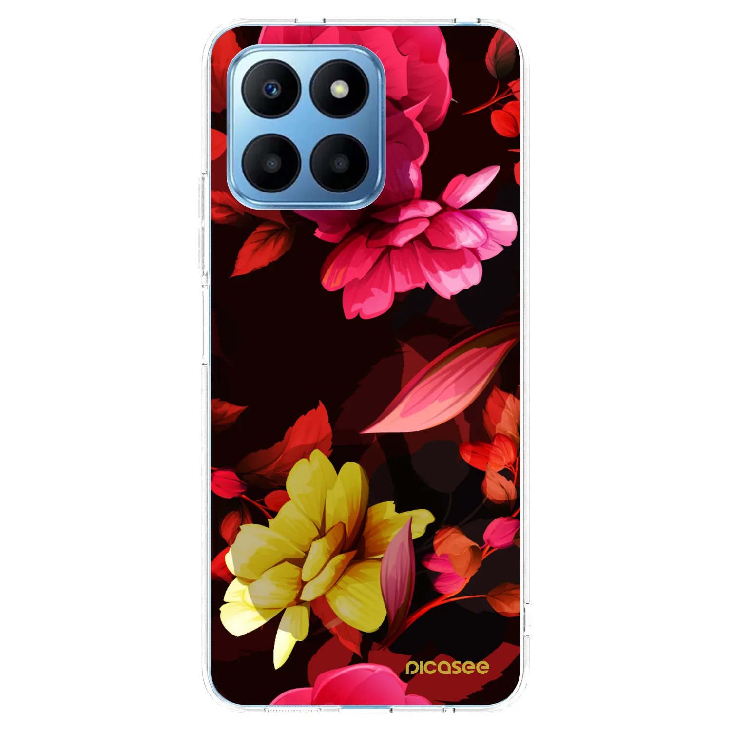 Picasee husă transparentă din silicon pentru Honor 70 Lite - Dark Peonny