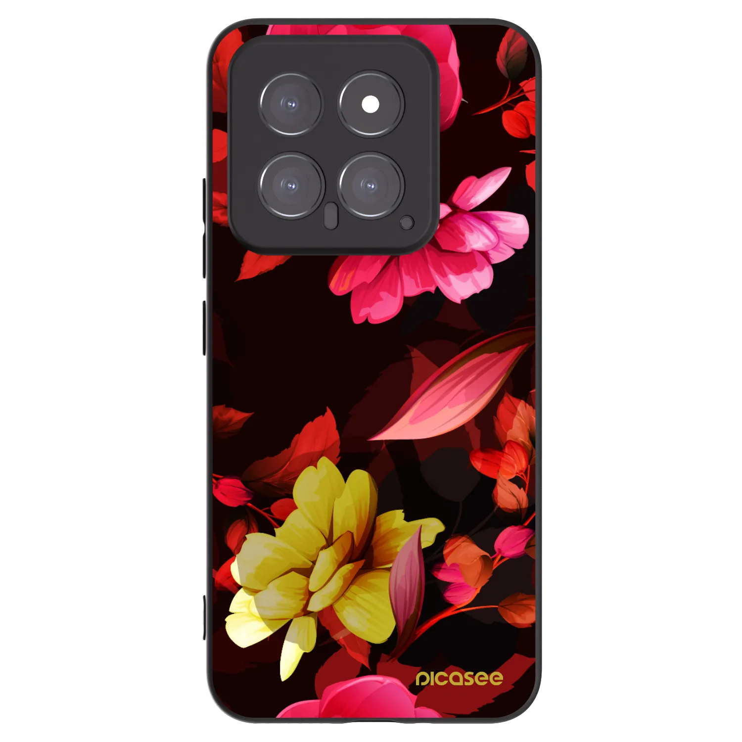 Picasee husă neagră din silicon pentru Xiaomi 14 - Dark Peonny