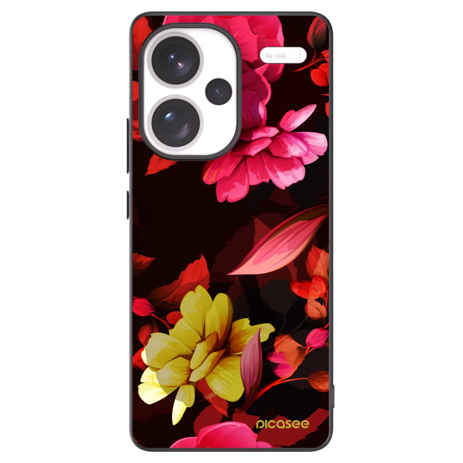Picasee husă neagră din silicon pentru Xiaomi Redmi Note 13 Pro+ 5G - Dark Peonny