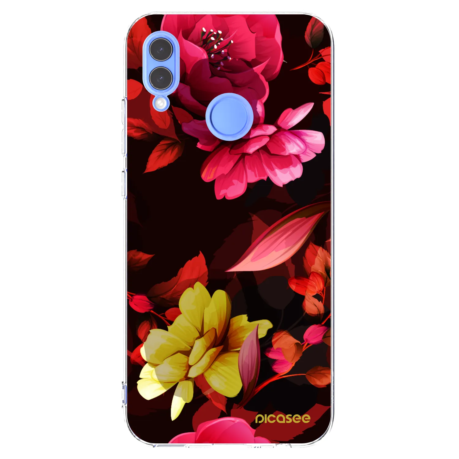 Picasee husă transparentă din silicon pentru Honor 10 Lite - Dark Peonny