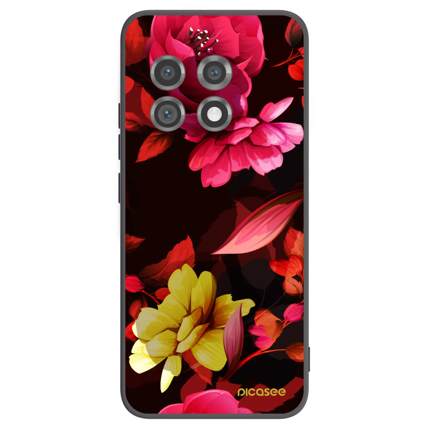 Picasee husă neagră din silicon pentru OnePlus 11 5G - Dark Peonny