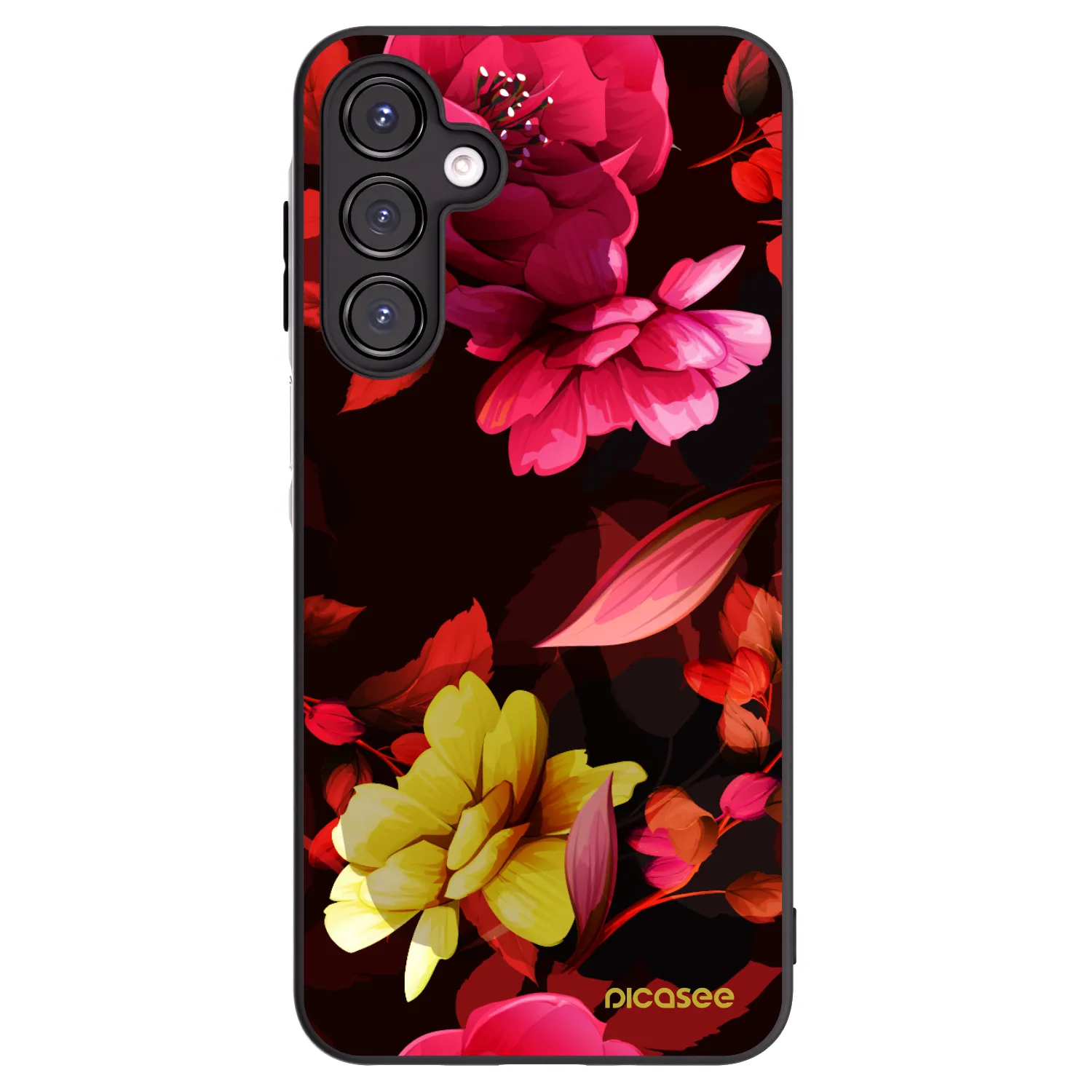 Picasee husă neagră din silicon pentru Samsung Galaxy A16 5G - Dark Peonny