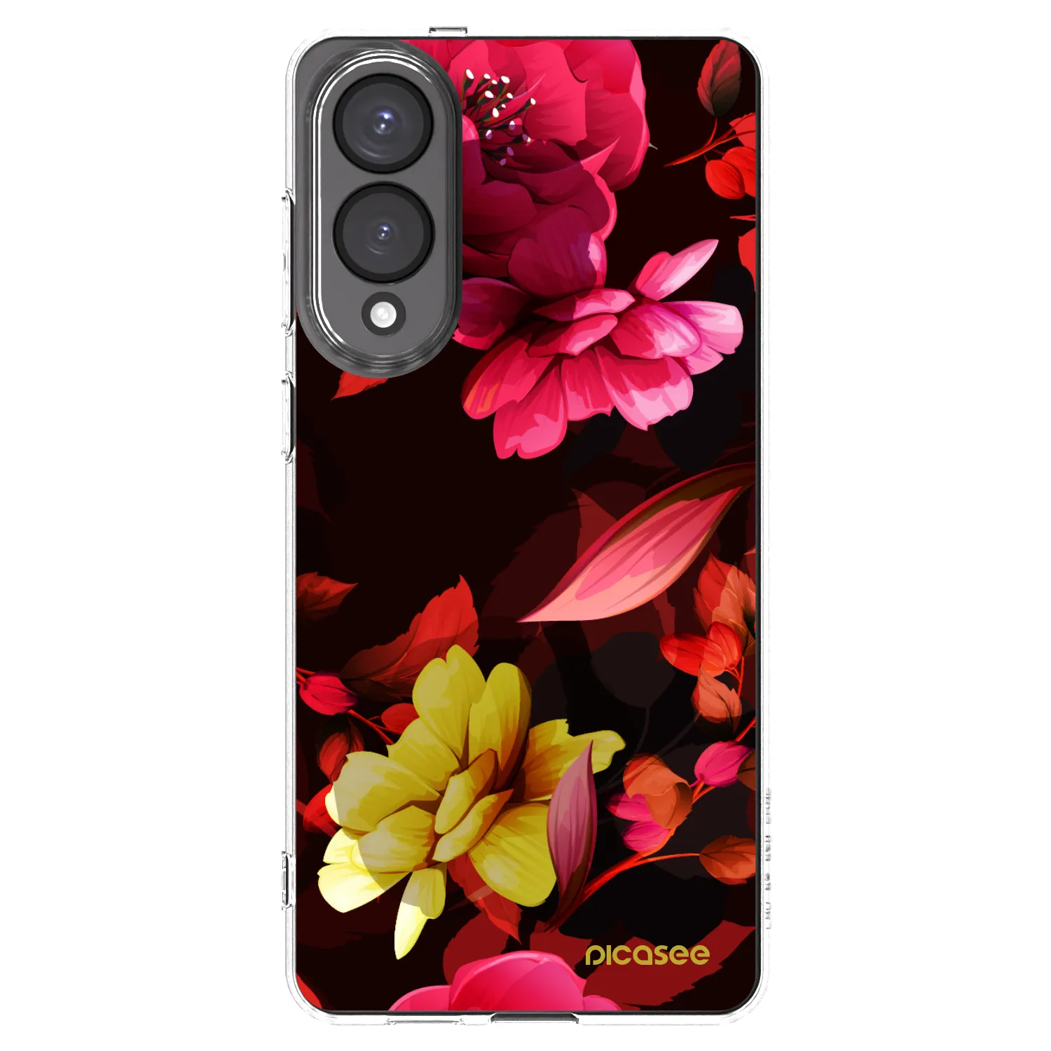 Picasee husă transparentă din silicon pentru Samsung Galaxy S25 Edge 5G - Dark Peonny