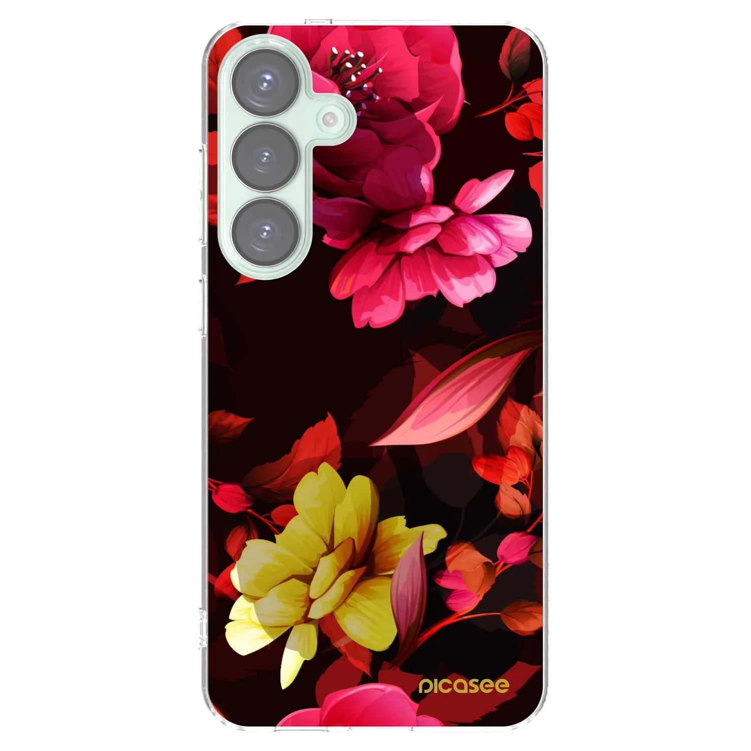Picasee husă transparentă din silicon pentru Samsung Galaxy S25+ 5G - Dark Peonny