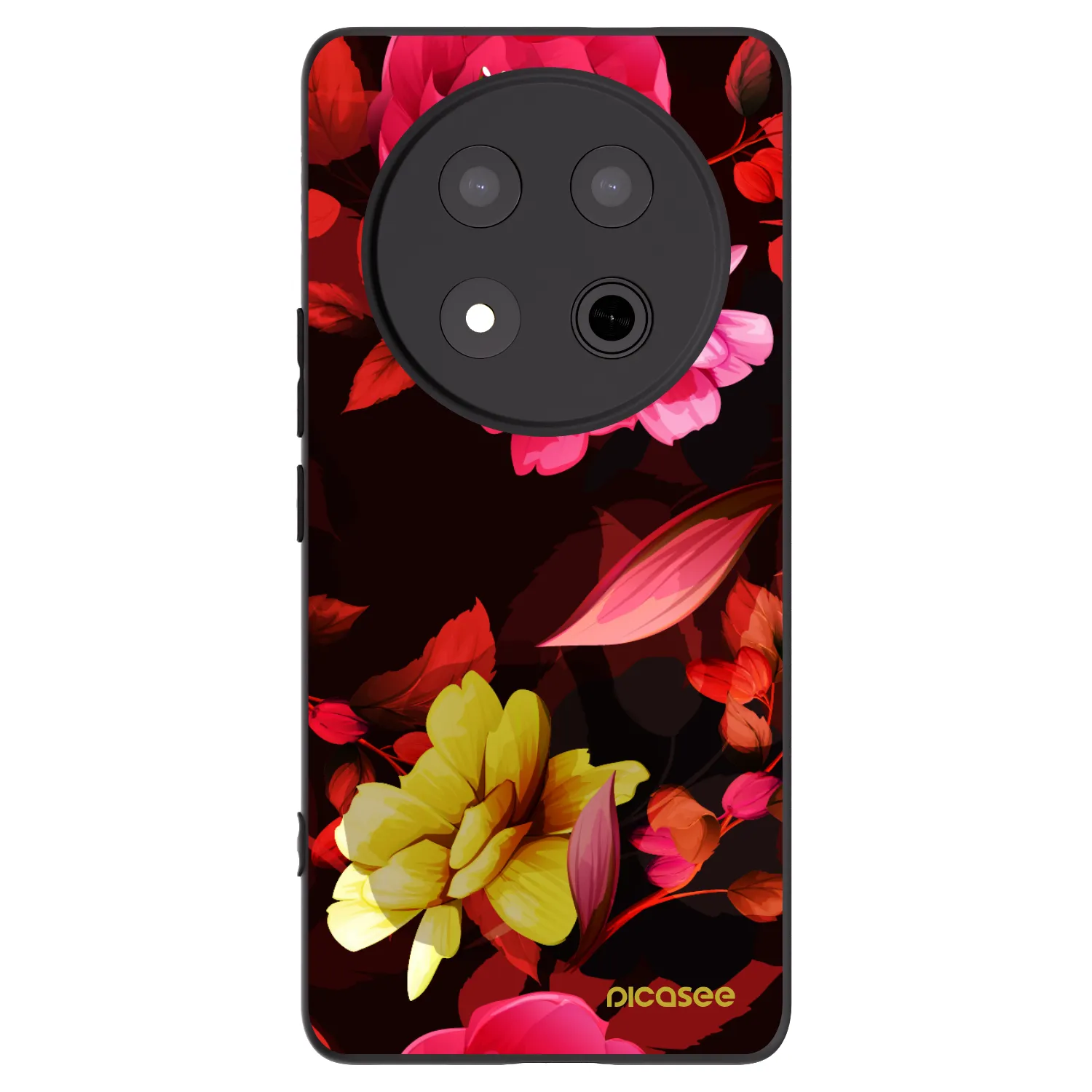Picasee husă neagră din silicon pentru Honor Magic7 Lite 5G - Dark Peonny