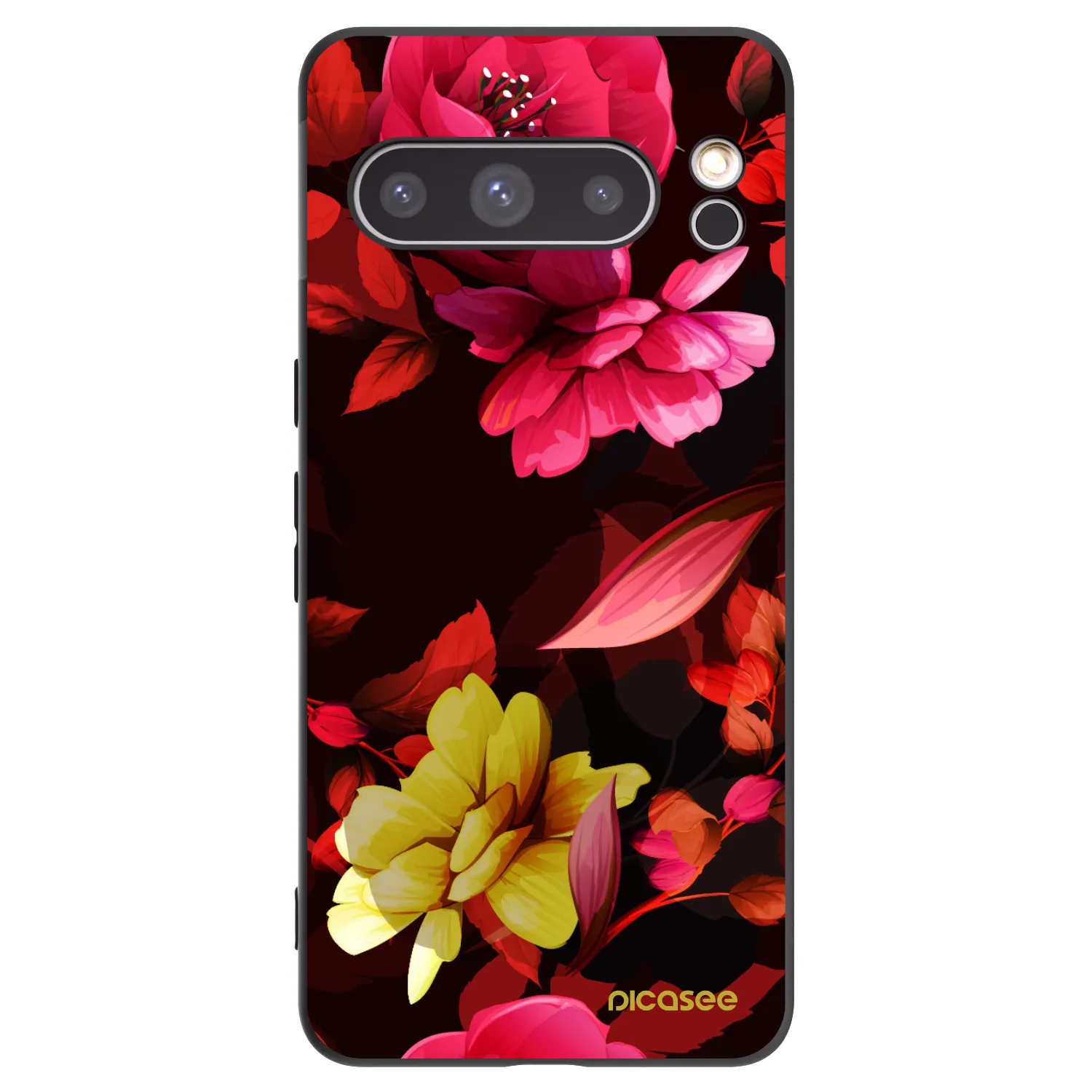 Picasee husă neagră din silicon pentru Google Pixel 8 Pro - Dark Peonny