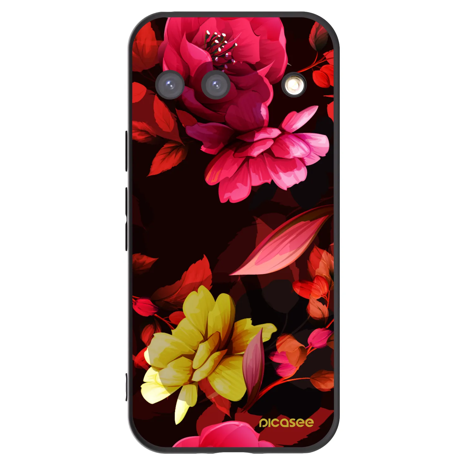 Picasee husă neagră din silicon pentru Google Pixel 9 - Dark Peonny