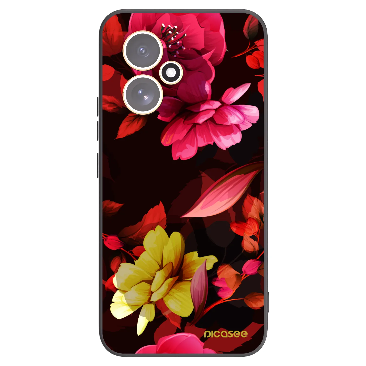 Picasee husă neagră din silicon pentru Honor 400 5G - Dark Peonny