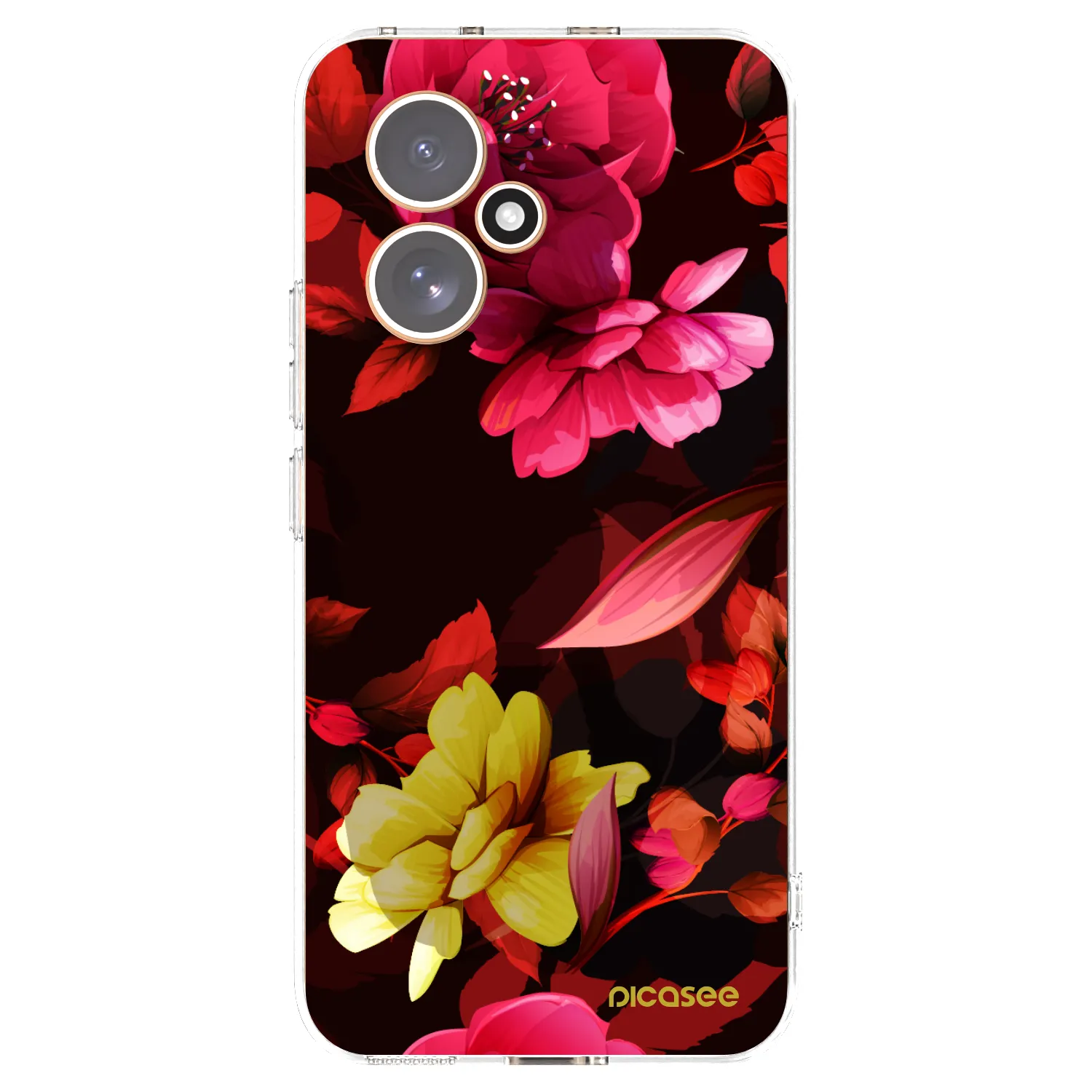 Picasee husă transparentă din silicon pentru Honor 400 5G - Dark Peonny
