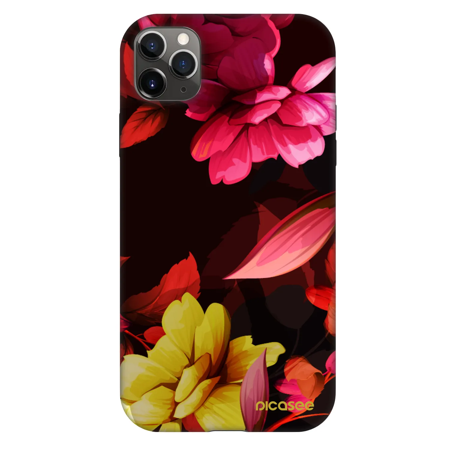 Picasee Fashion Case pentru Apple iPhone 11 Pro Max - Dark Peonny