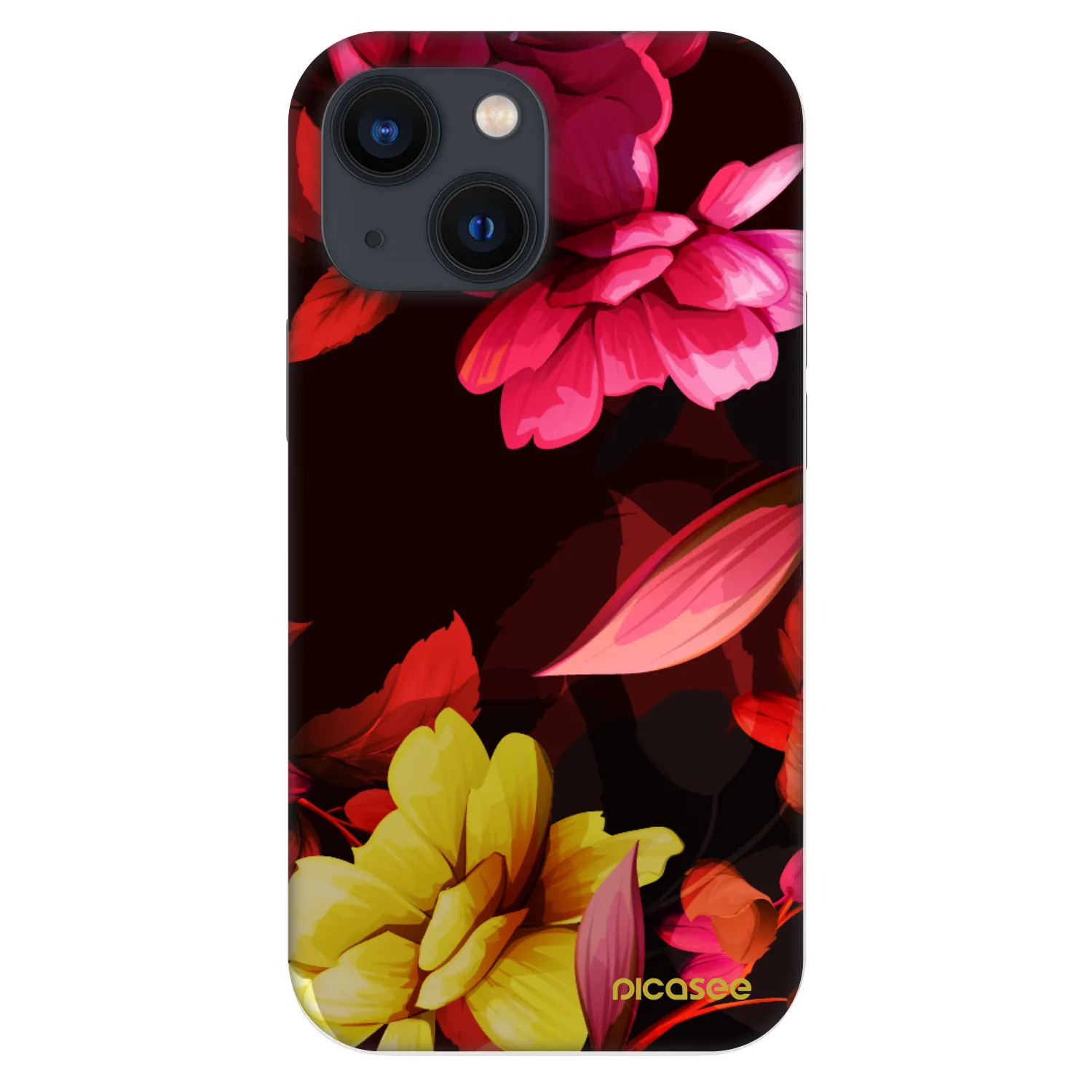 Picasee Fashion Case pentru Apple iPhone 13 mini - Dark Peonny