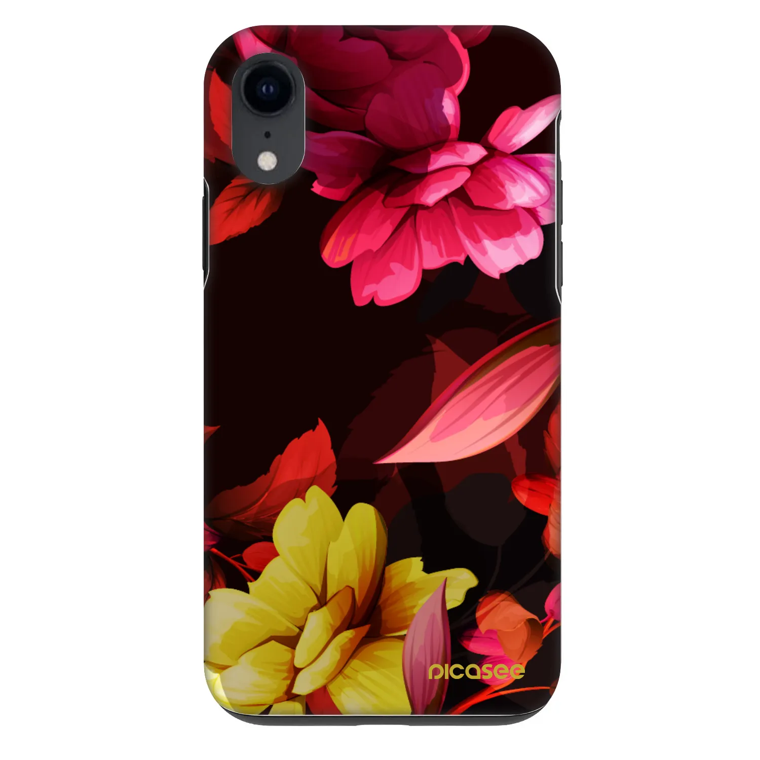 Picasee Fashion Case pentru Apple iPhone XR - Dark Peonny