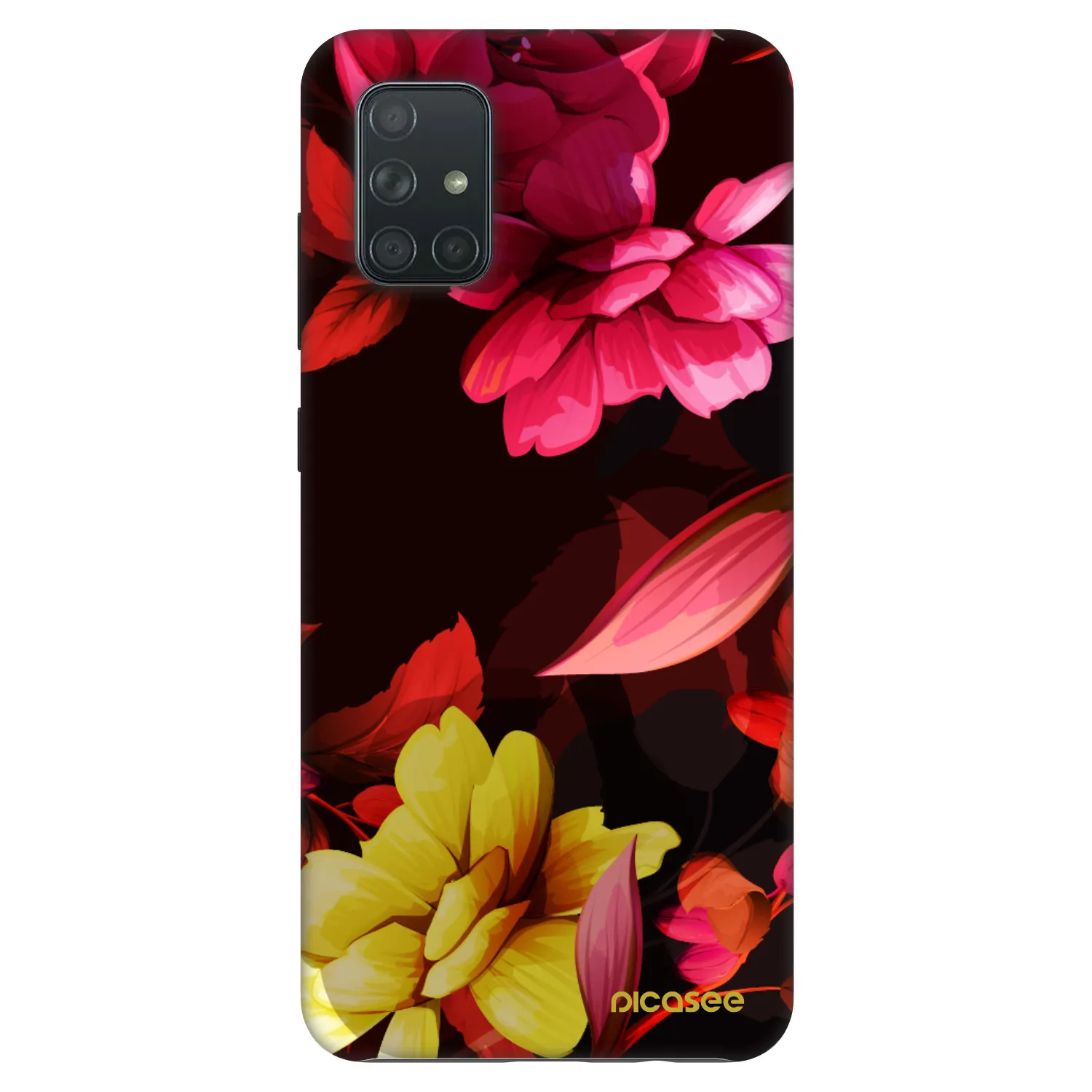 Picasee Fashion Case pentru Samsung Galaxy A71 A715F - Dark Peonny