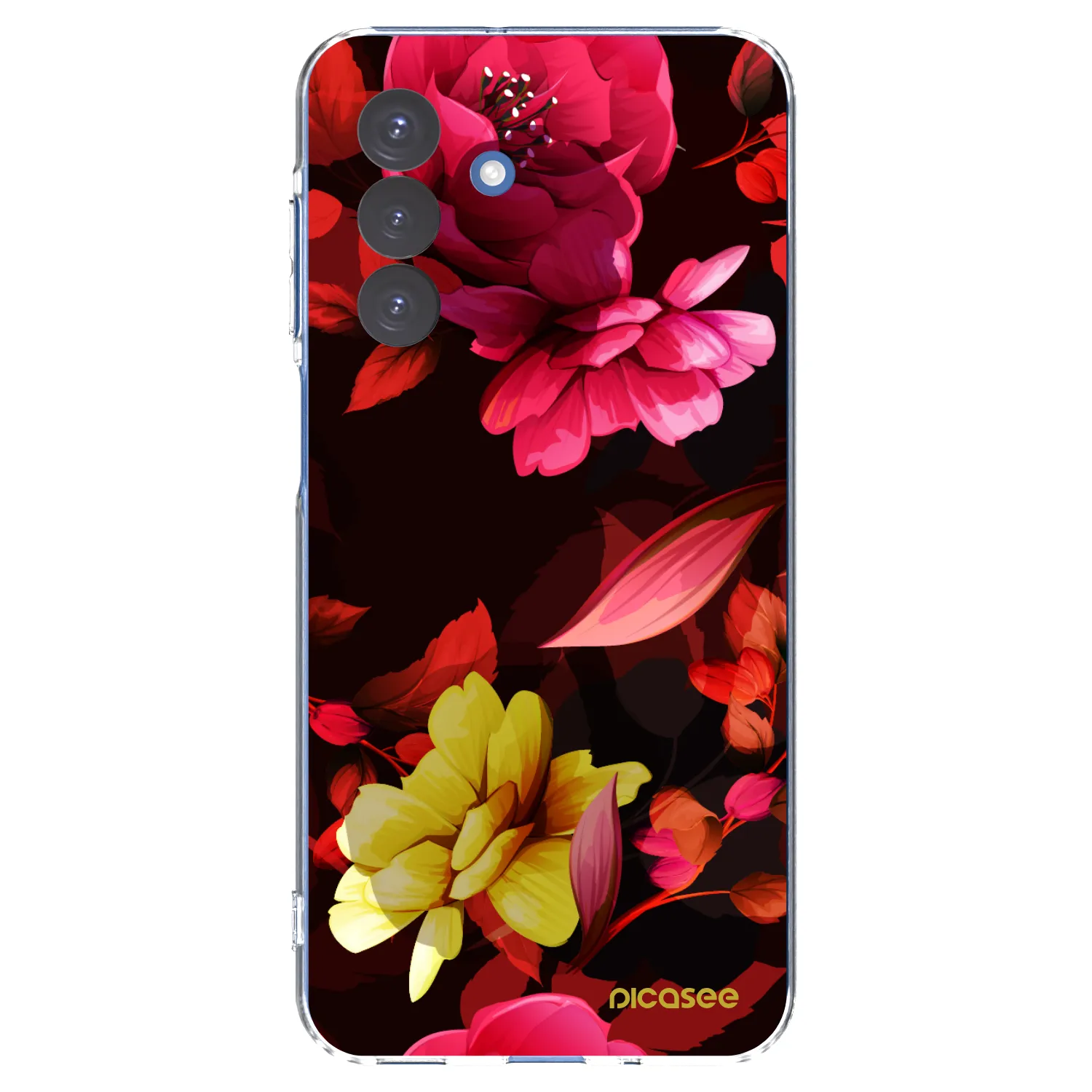 Picasee husă transparentă din silicon pentru Samsung Galaxy A17 5G - Dark Peonny